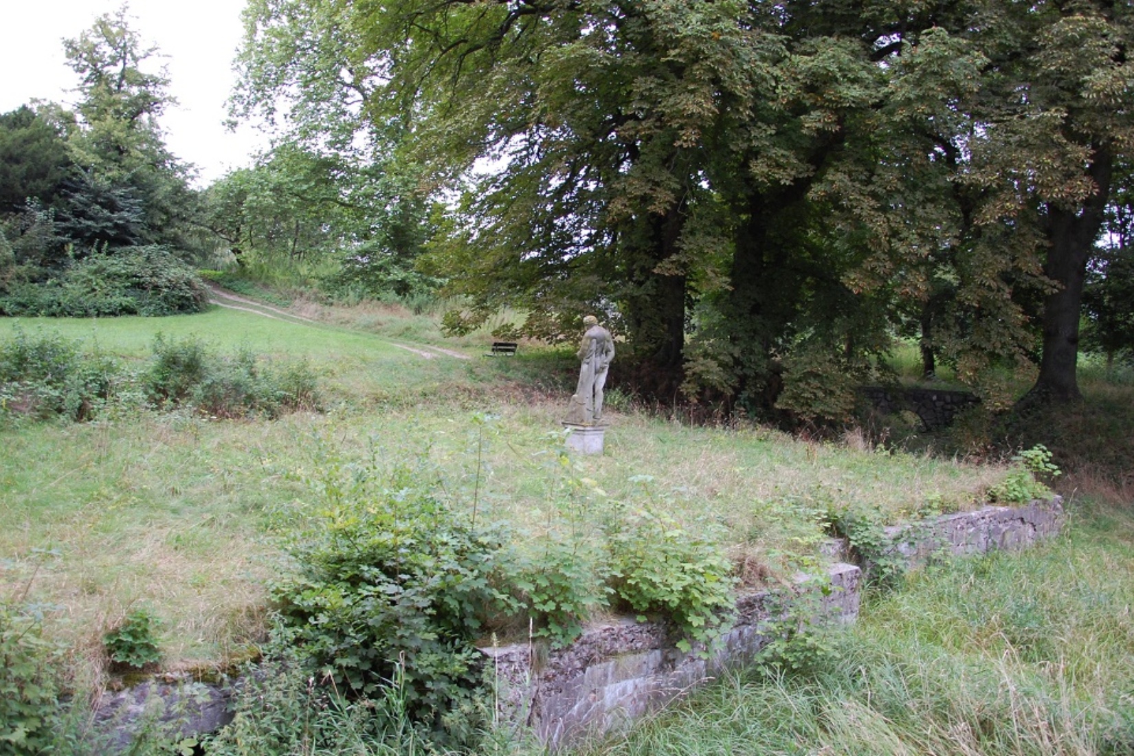 Blick von den Teichanlagen in den Park. Gabriele Skorupski