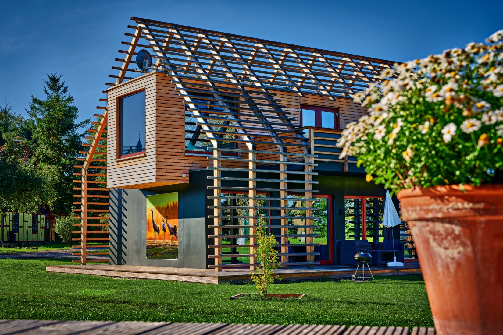 Moderne Chalets auf dem Gelände des Bernsteinschlosses Wendorf © Bernsteinreiter