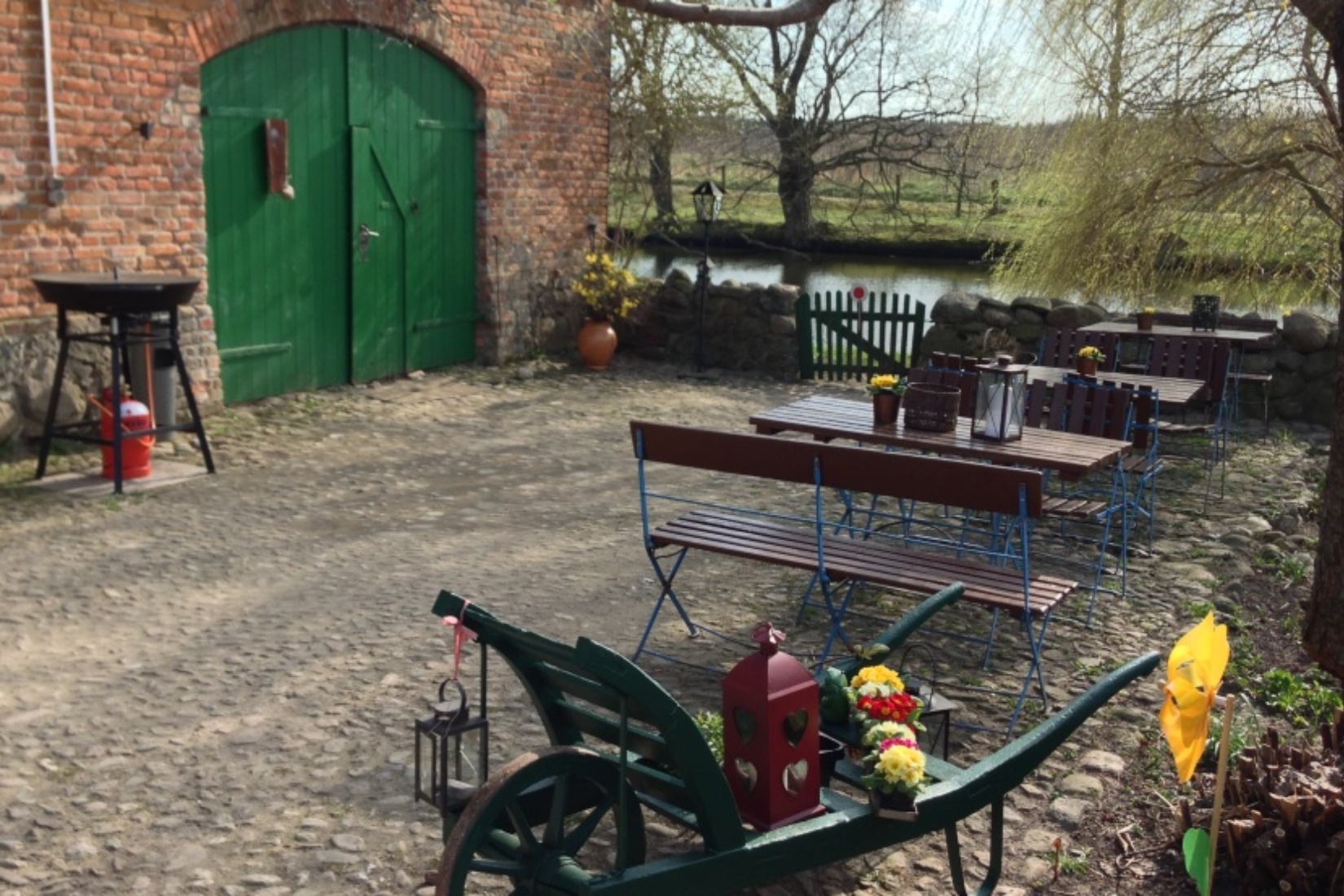 Eingang Ferienwohnungen, Terrasse, Zugang zum 