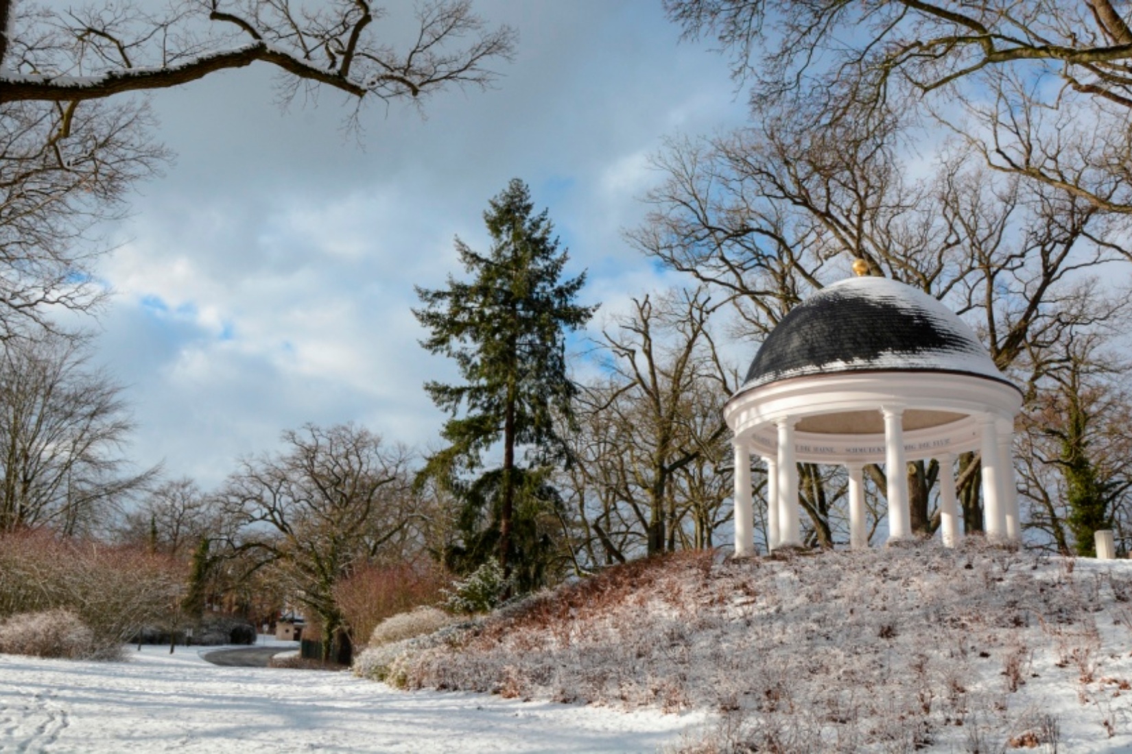 Jugendtempel im Winter © Tourismusverband Mecklenburg-Schwerin