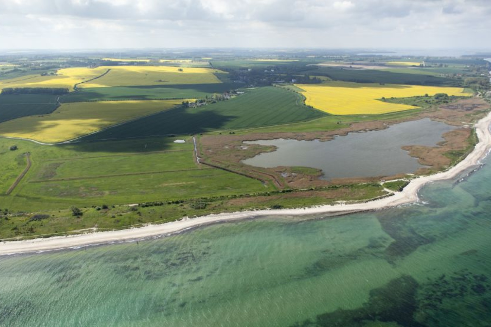 Naturschutzgebiet Riedensee aus der Luft © Touristik-Service-Kühlungsborn GmbH