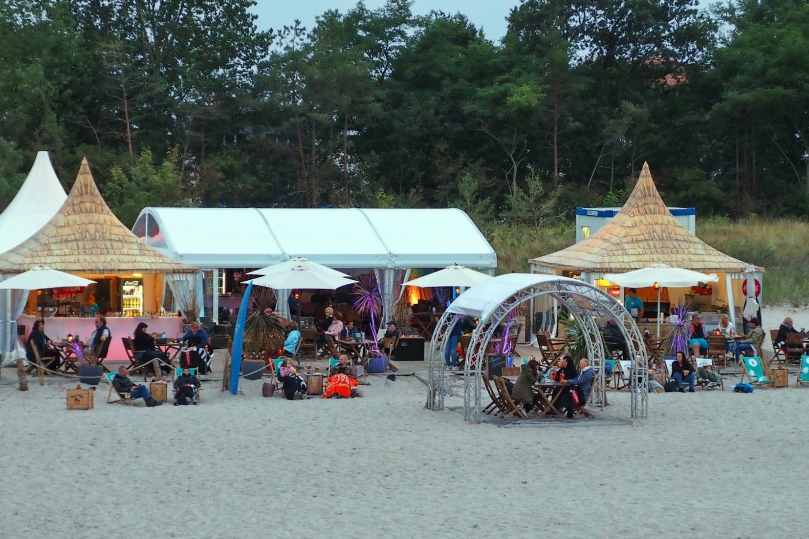 Dämmerung in der Beach Lounge Boltenhagen © KV Boltenhagen