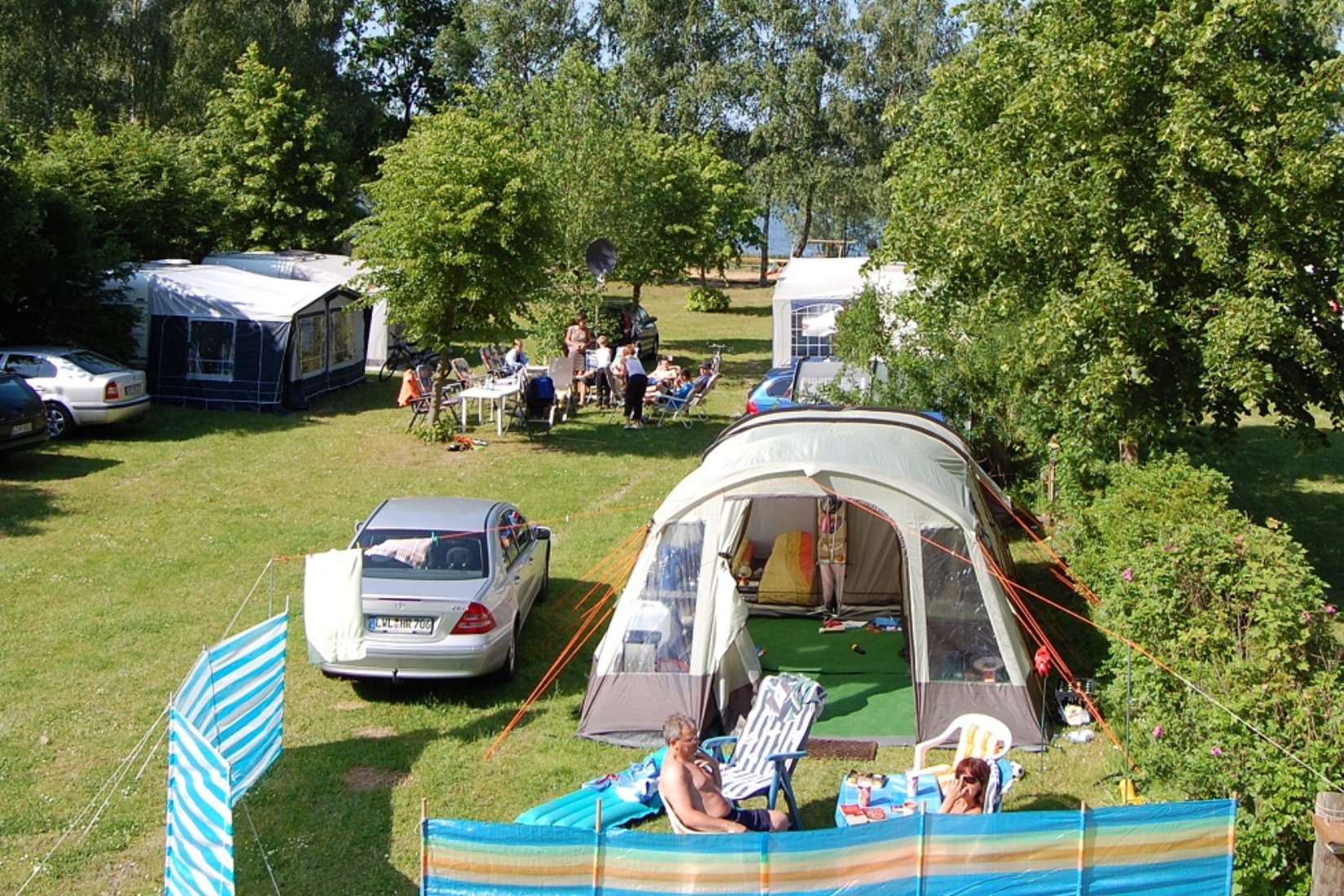 Badestrand Camping Sternberger Seenland