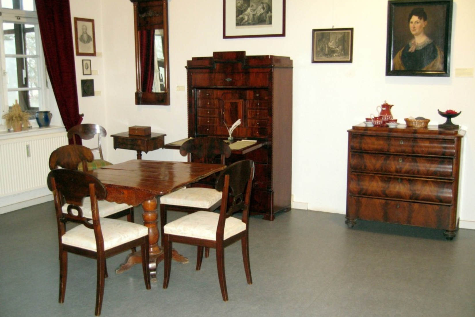 Zimmer von Thünens Frau Helene © Thünen Museum Tellow